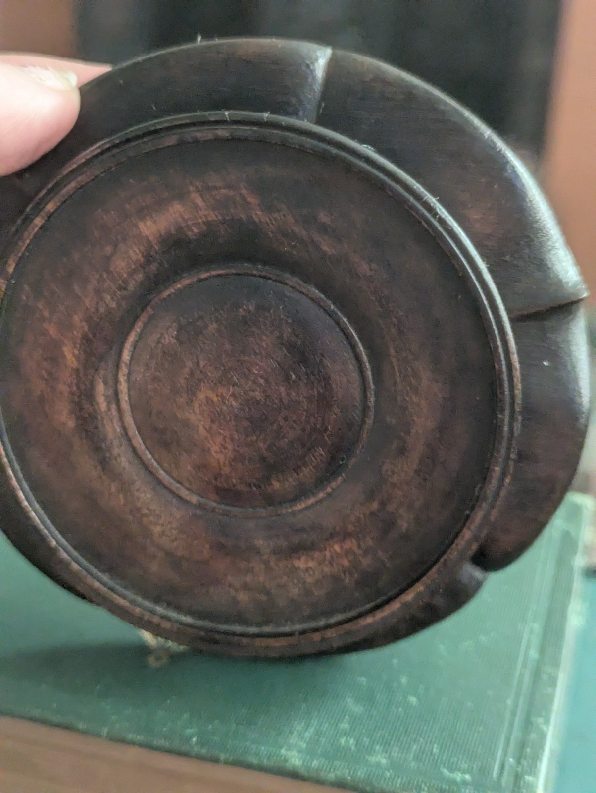 Vintage Japanese Carved Wood Display Stand Kadai for Vase or Bonsai