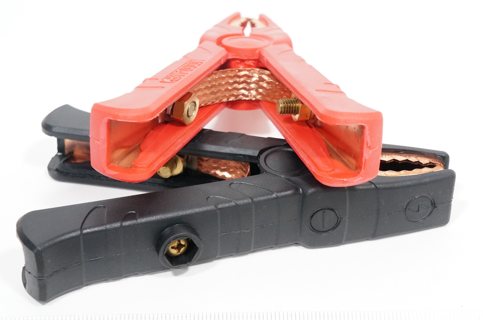 100% Solid Copper Dual Jaw Heavy Duty 1000 AMP Booster Cable Clamp 1000A Jumper