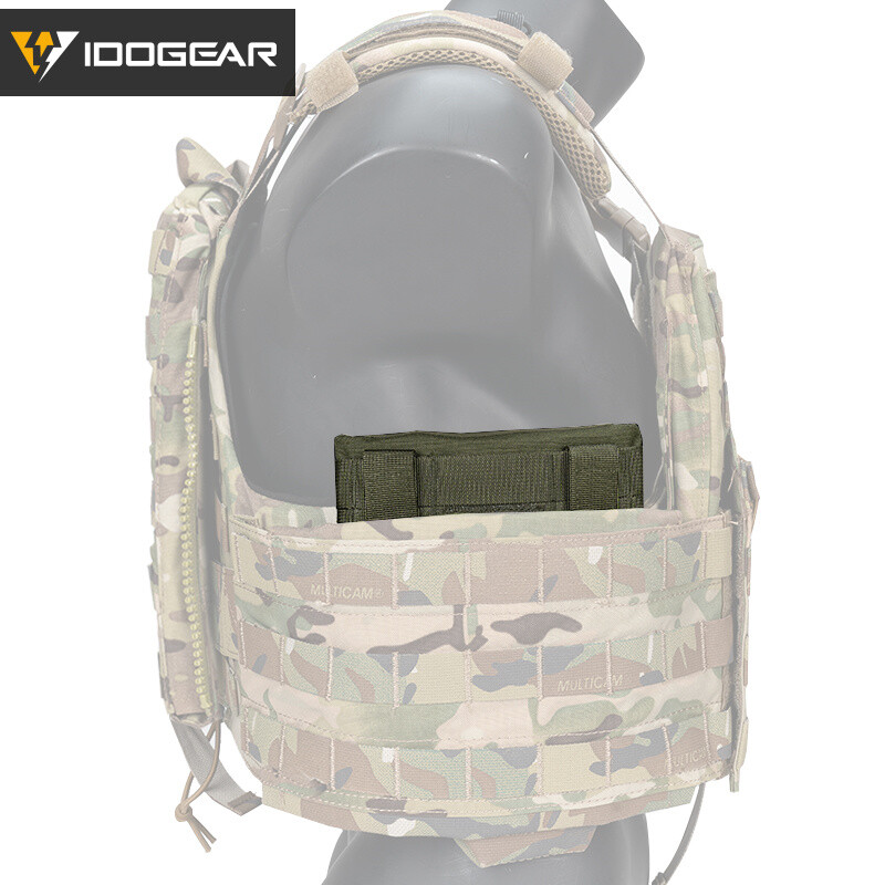 IDOGEAR Tactical Side Plate Pouch Set Plate Pocket 2PCS 6"X6" for JPC2.0 Hunting