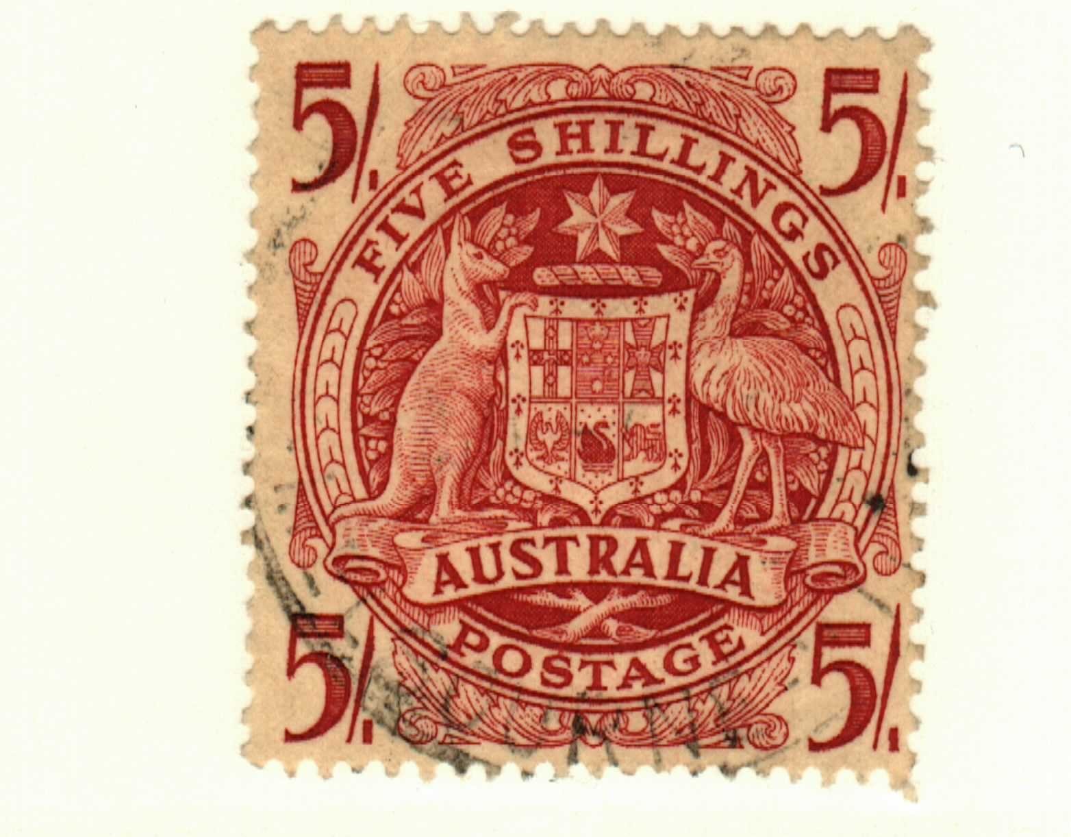 Australia #218 used Australia Coat of Arms