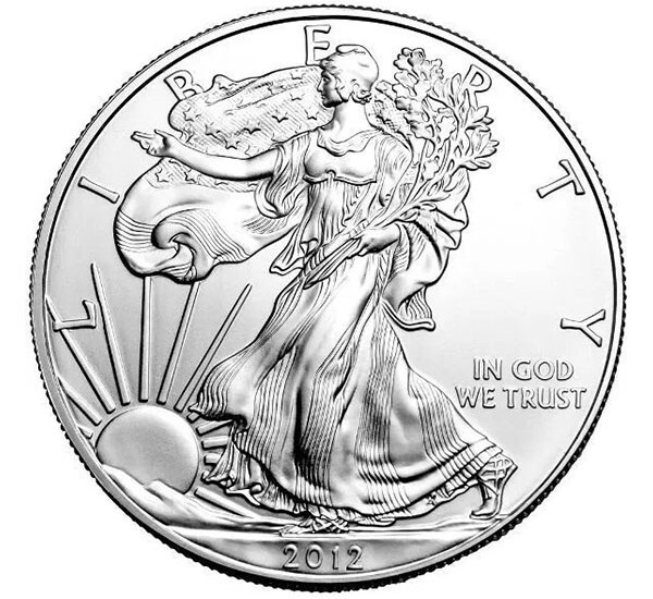 1 oz American Silver Eagle Coin (Random Year - Lot of 5)