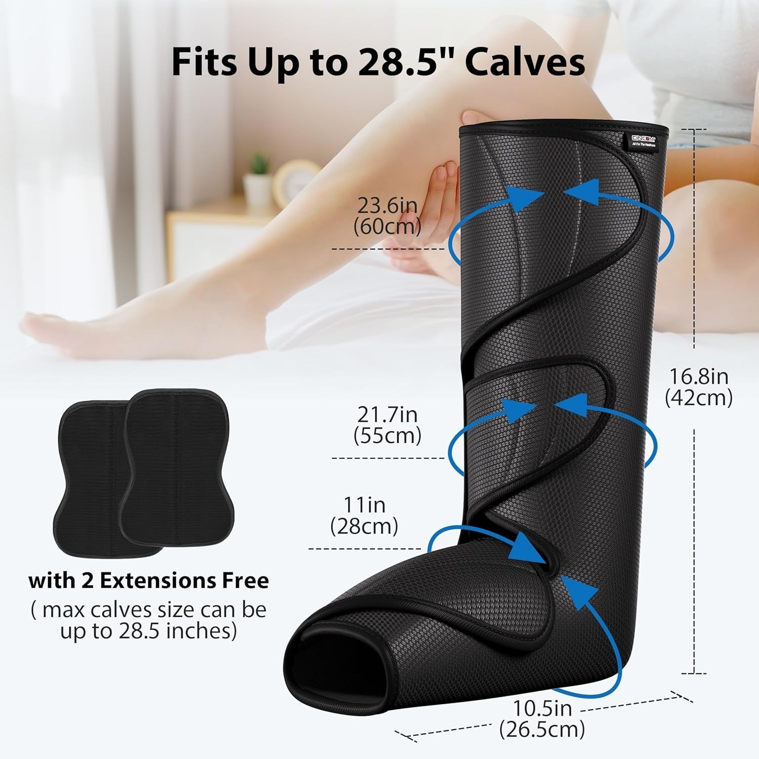 Cincom Leg Massager for Circulation, Pain Relief, Air Compression, Holiday Gift