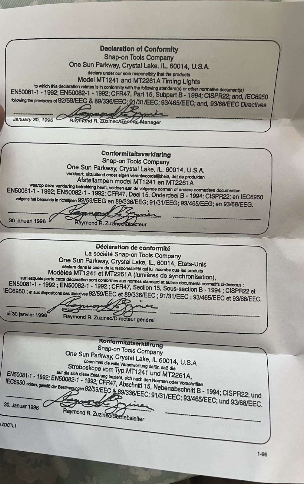 Snap On Timing Light Vintage Automotive Tested Pb103b Tach/advance Computerized