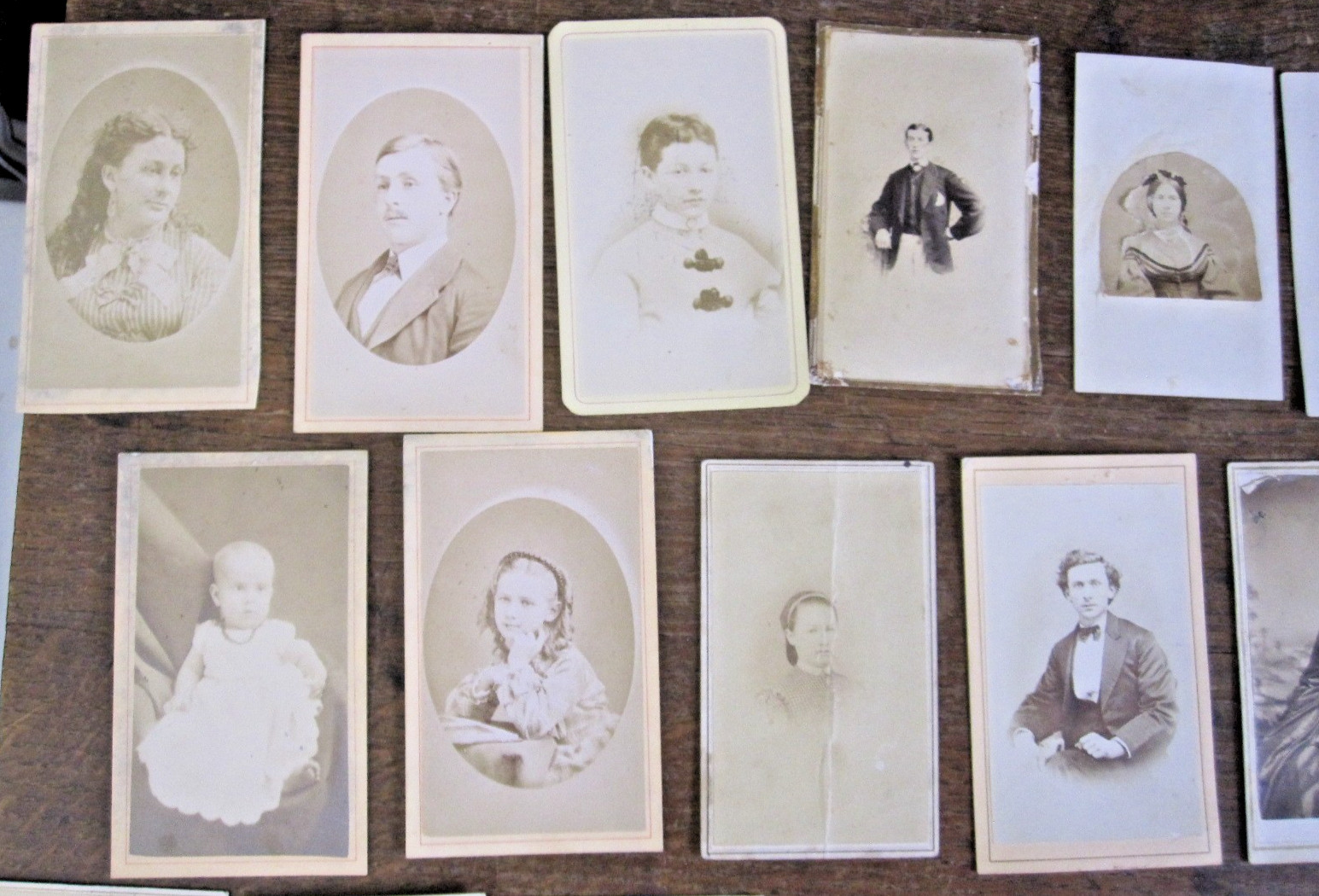 1870's & Later - 25+ CDV's Misc. Lot of New York Photographers & 1 Tintype