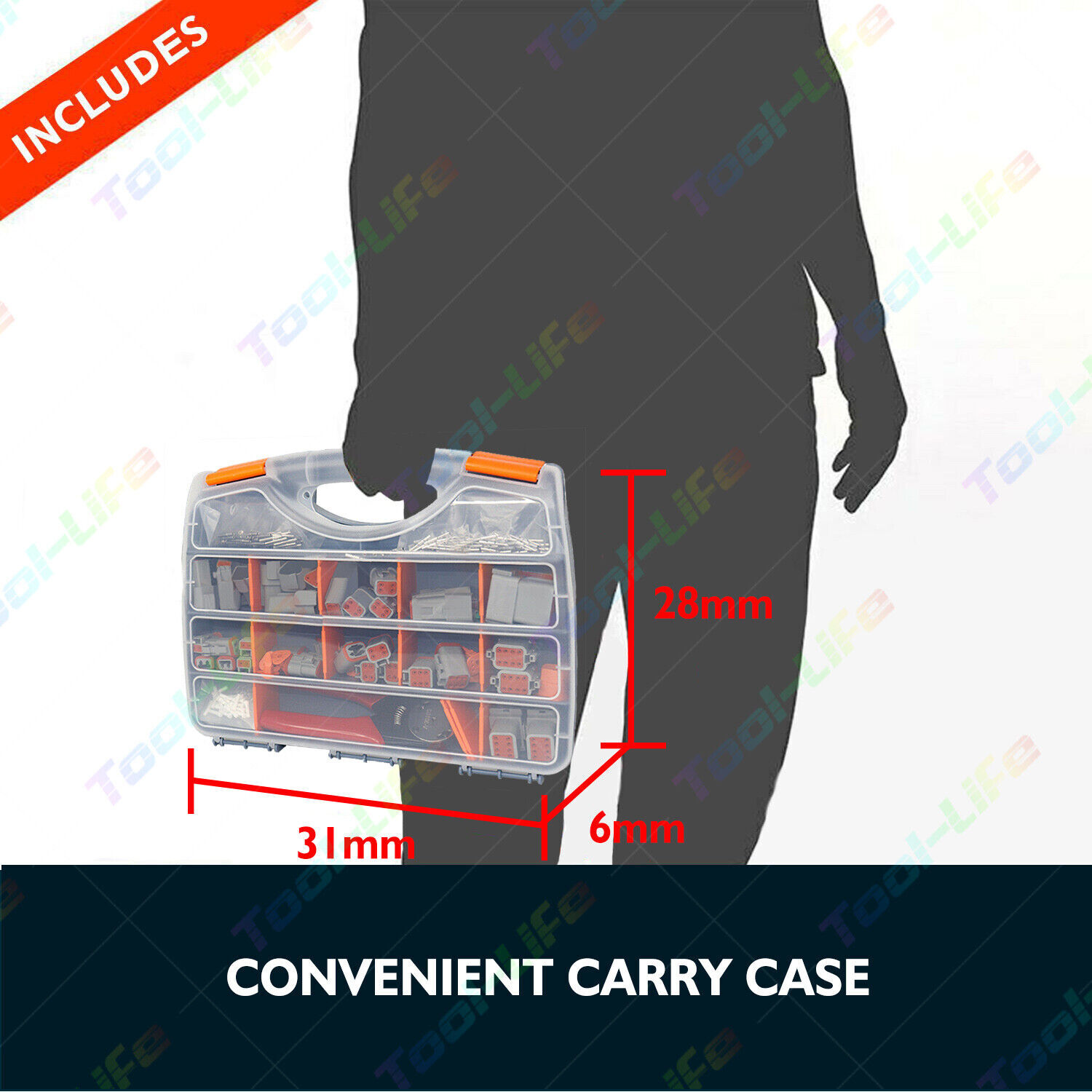 Deutsch DT Connector Plug Kit 438pcs With Crimp Tool Automotive