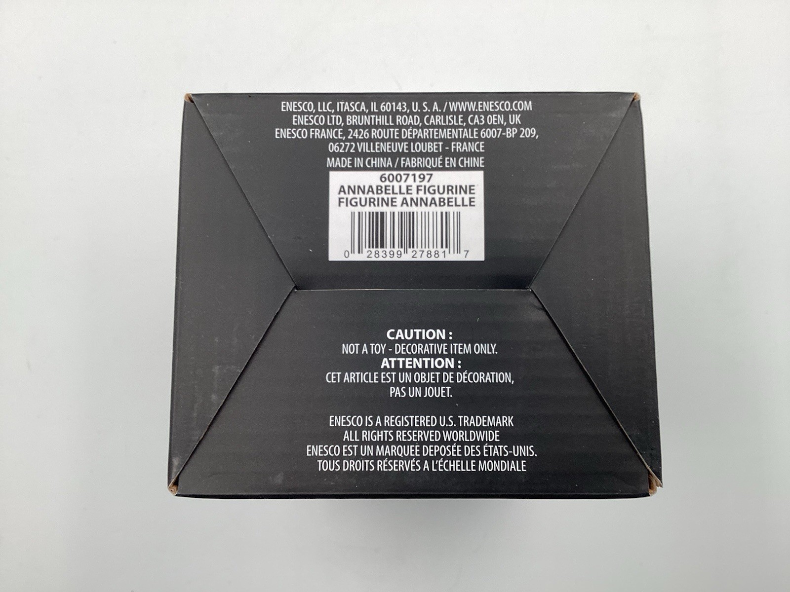 Annabelle Comes Home Collectible Figure Enesco Horror Movie Doll Boxed