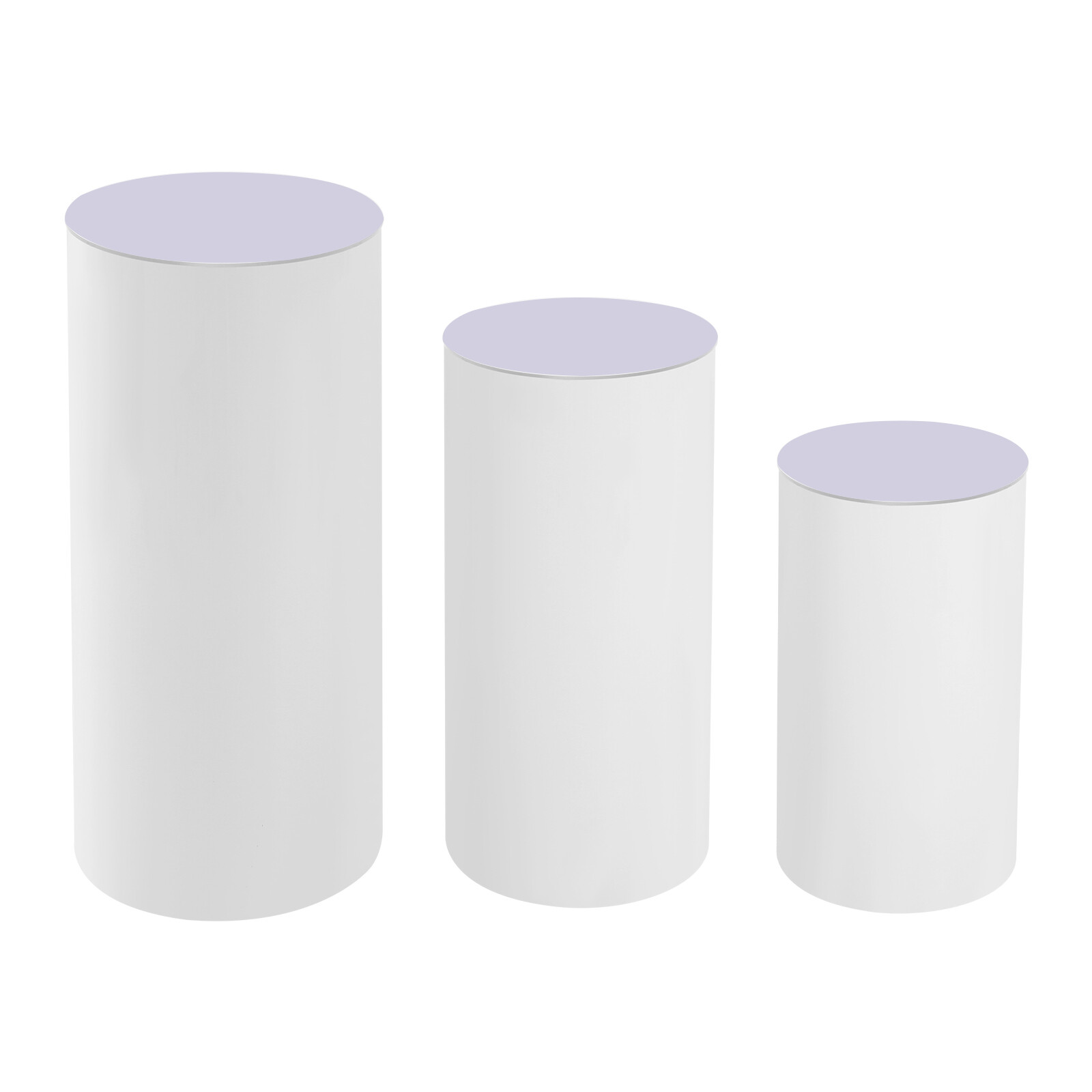 3X Pedestal Flower Stand Party Cylinder Pedestal Wedding Home Display Decoration