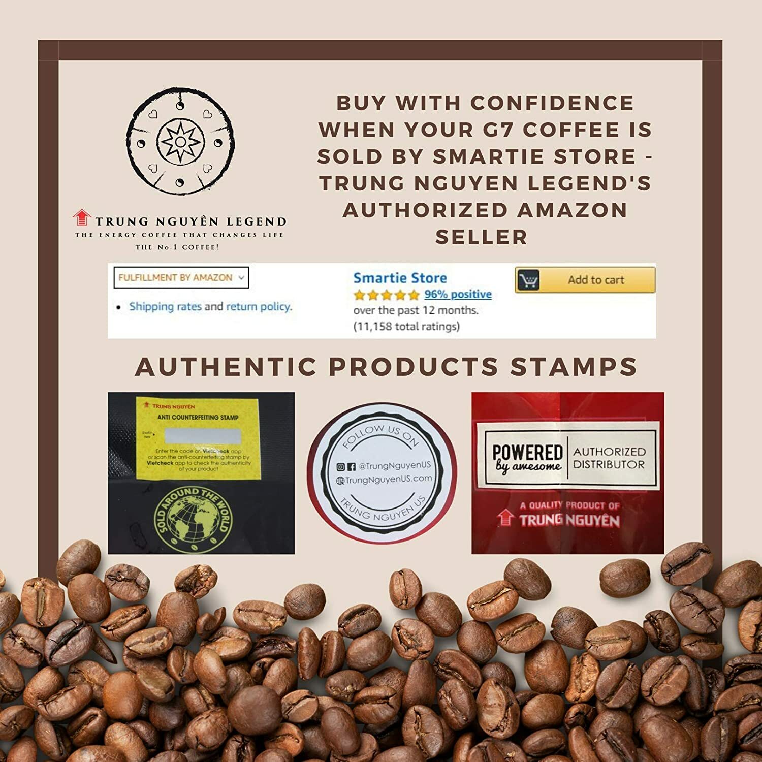 G7 3-In-1 Instant Vietnamese Coffee Mix 100 Sticks x16g