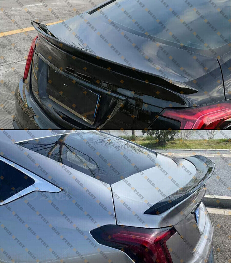 FOR 20-25 CADILLAC CT5 V BLACKWING STYLE GLOSS HIGH KICK DUCKBILL TRUNK SPOILER