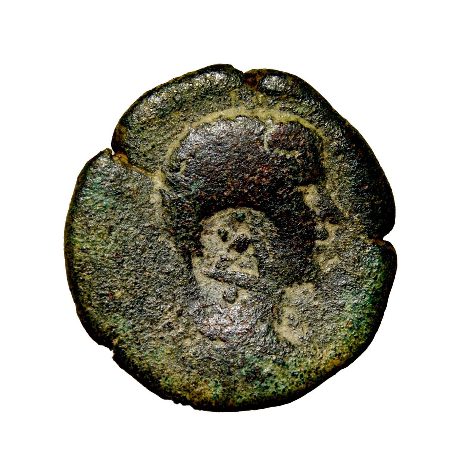 None Recorded with Countermark Petraea, Petra. Caracalla. Æ (7.24 g), AD 198