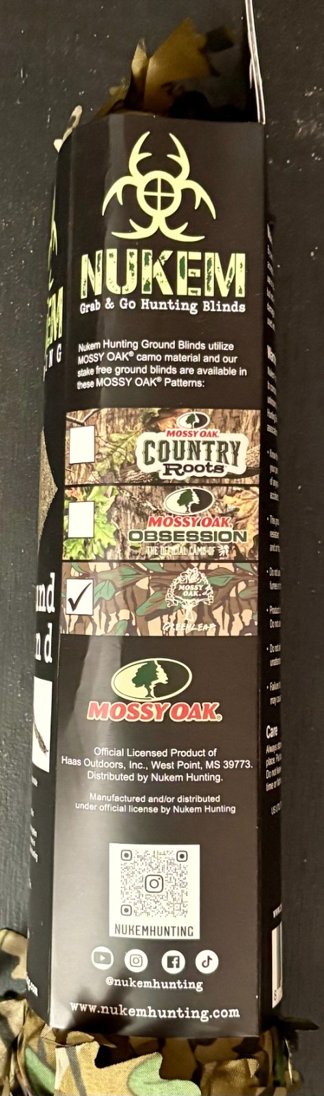 Nukem Hunting Ground Blind Mossy Oak Greenleaf New