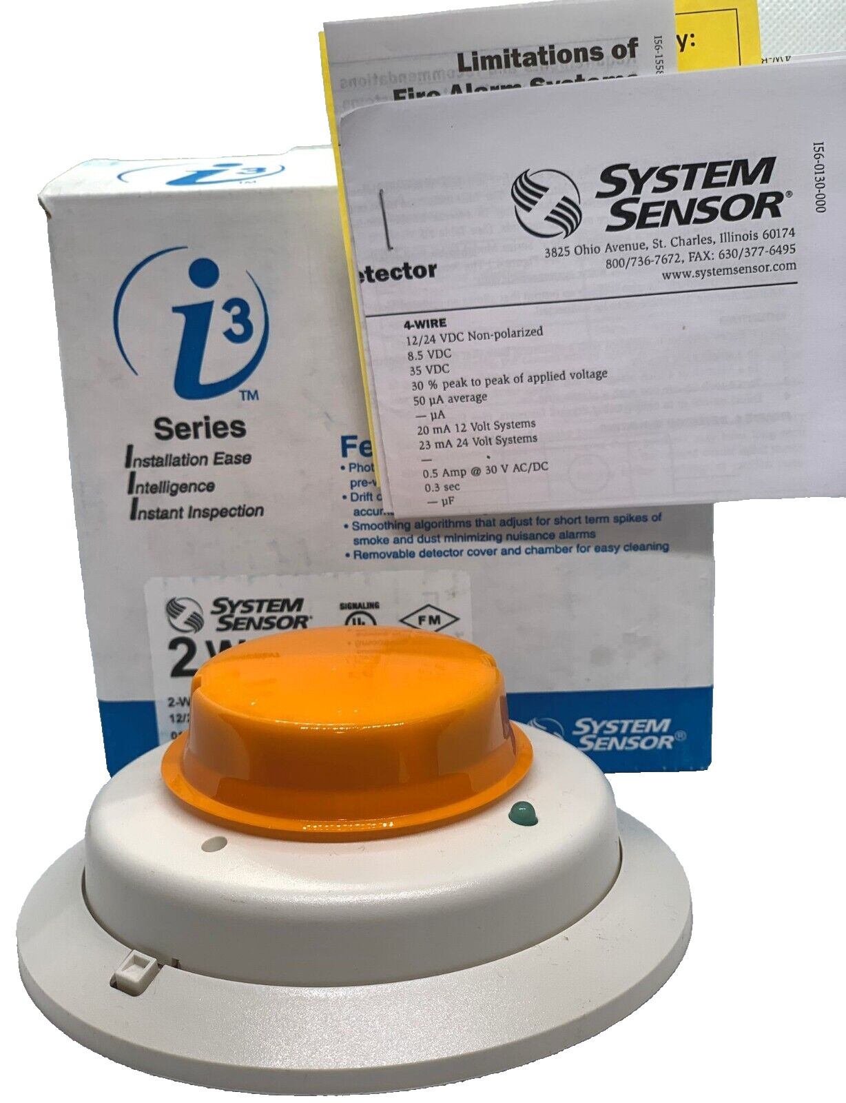 System Sensor 2W-B Smoke Detector 2-Wire White - Same Day Shipping (SEALED)