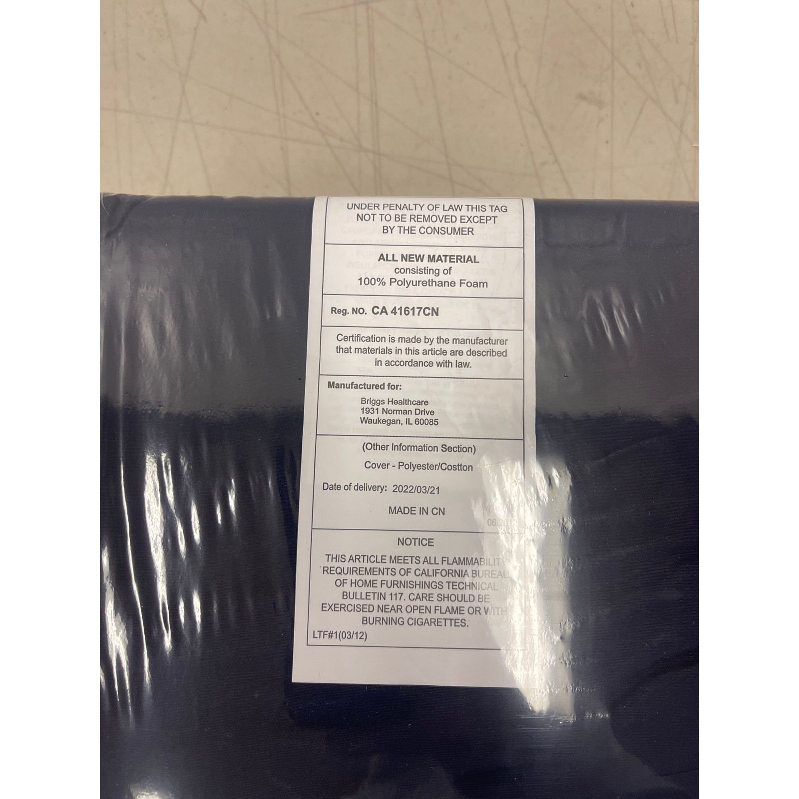 DMI Seat & Chair Cushion for Wheelchairs, Scooters for Support & Height 18X16X3"