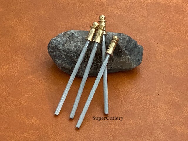 4" Honing Steel Mini Pocket Sharpening Rod Knife Tool Sharpener for knives