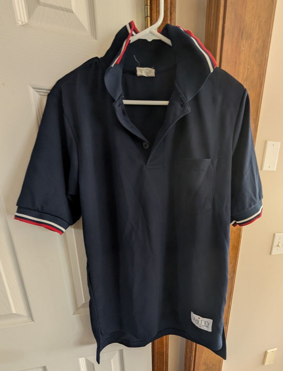 Smitty Umpire Shirt Navy Blue Size Medium Baseball Softball Great Condition