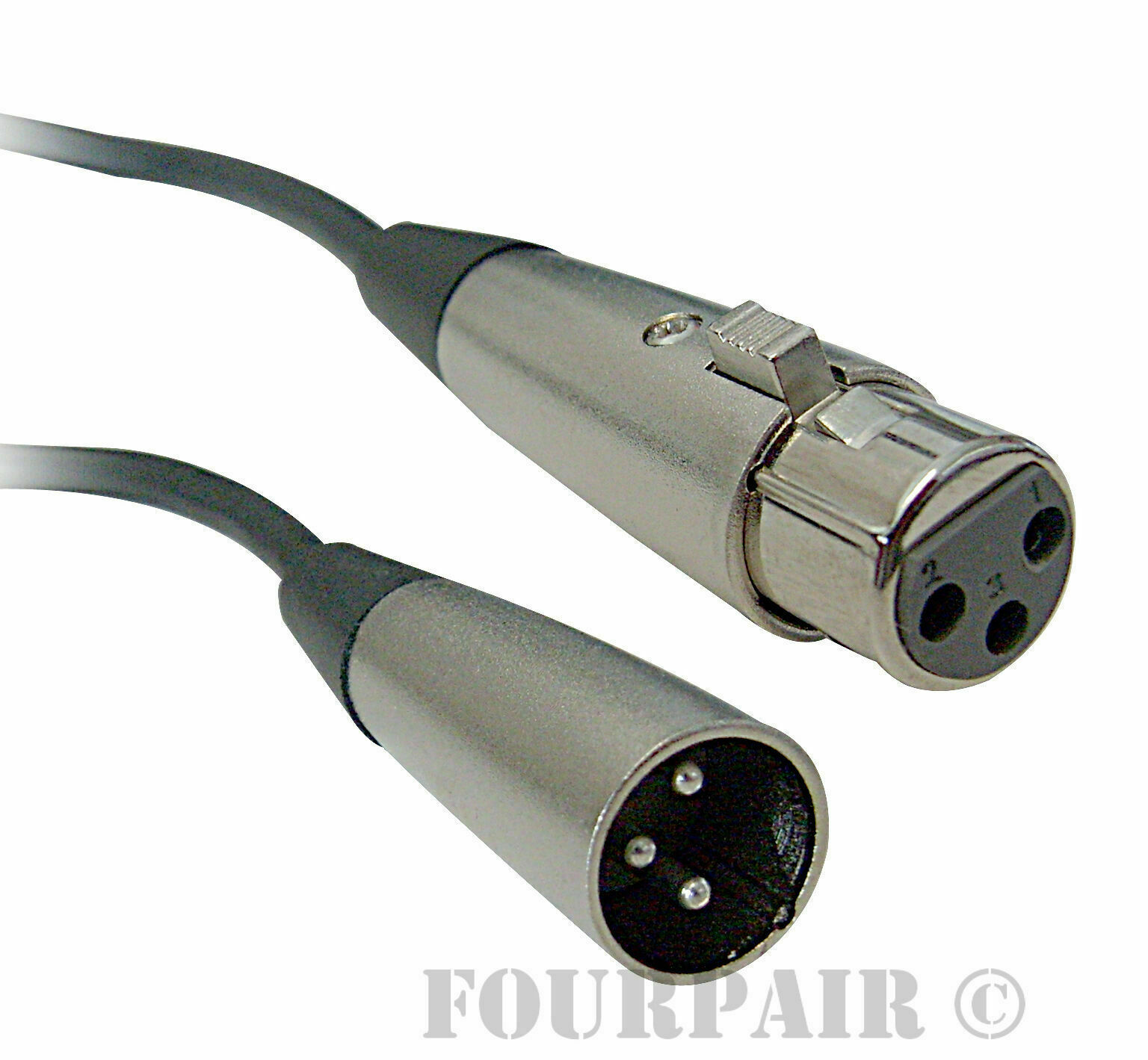 10ft - Shielded 3-Pin XLR Extension Microphone Mic Audio Cable Cord Male Female