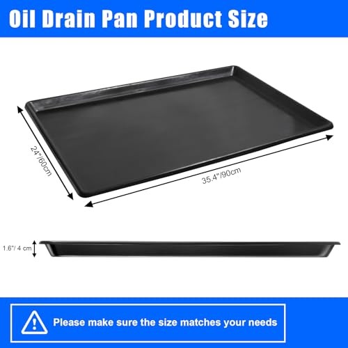 Extra Large Oil Drip Pan, 35.4 x 24 x 1.in Oil Change Drain Pan, 6 Pack 6
