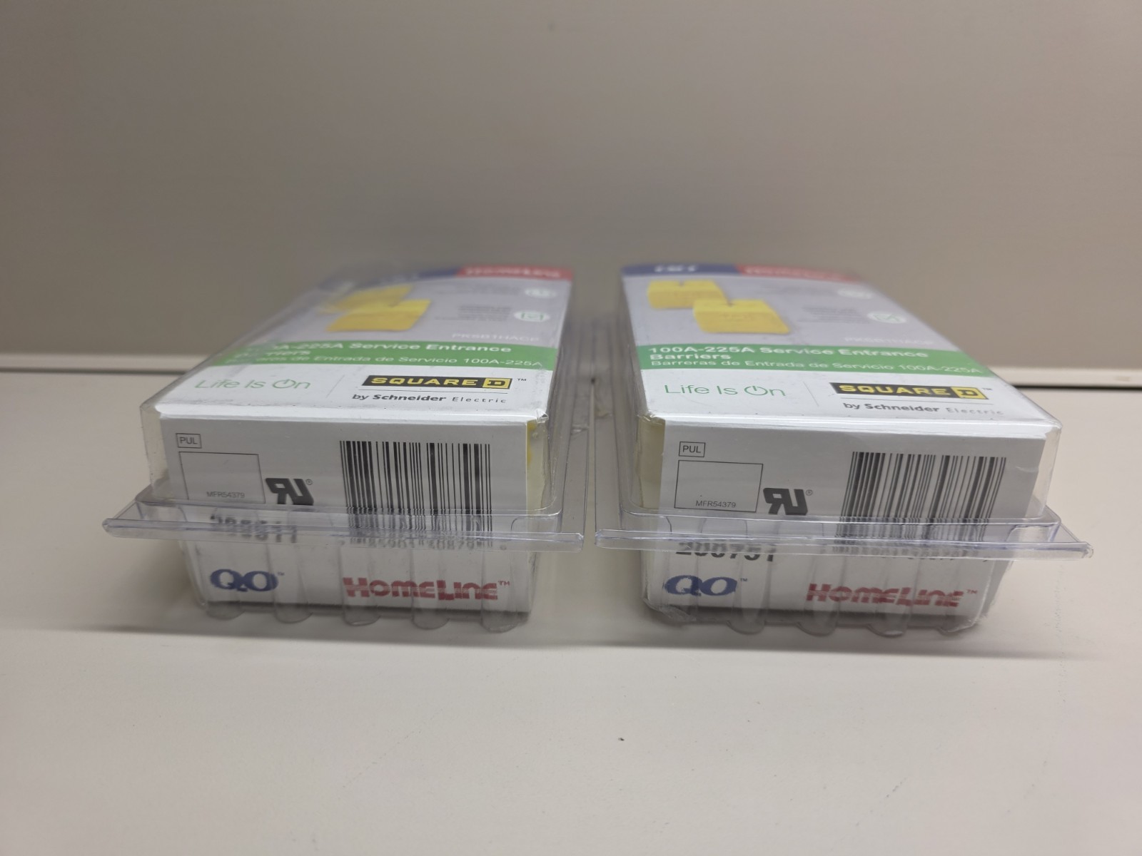 NEW- 2 Packs Square D 100 AMP- 225 AMP Service Entrance Barriers, PKSB1HACP