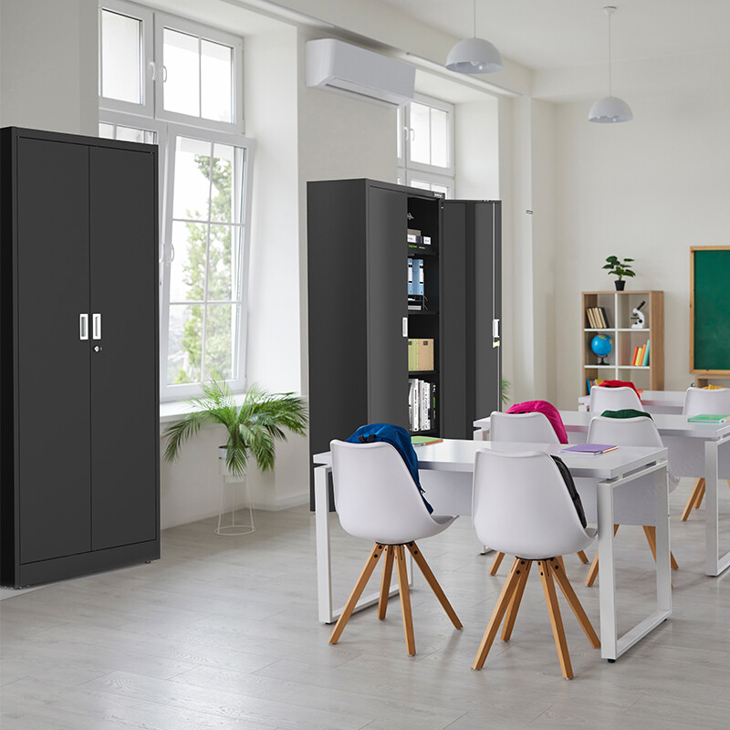 WORKPRO Storage Cabinet Metal Garage Cabinets Tall Locking Steel Cabinet 900 LBS