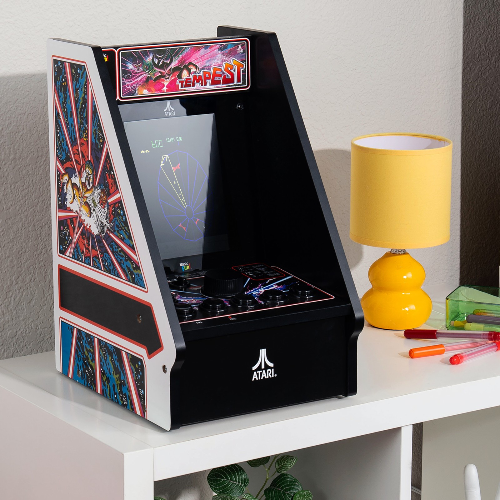 Arcade Classics Atari Tempest Counter Series Arcade Game with 8 Inch Screen