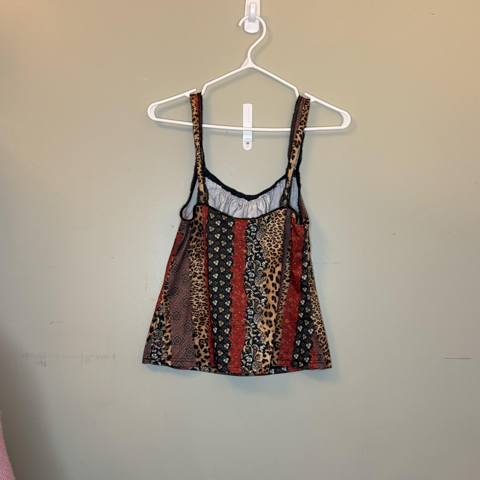 ARIANNE Tank Womens S Multicolor Patchwork Lined Jersey Polyester Spandex