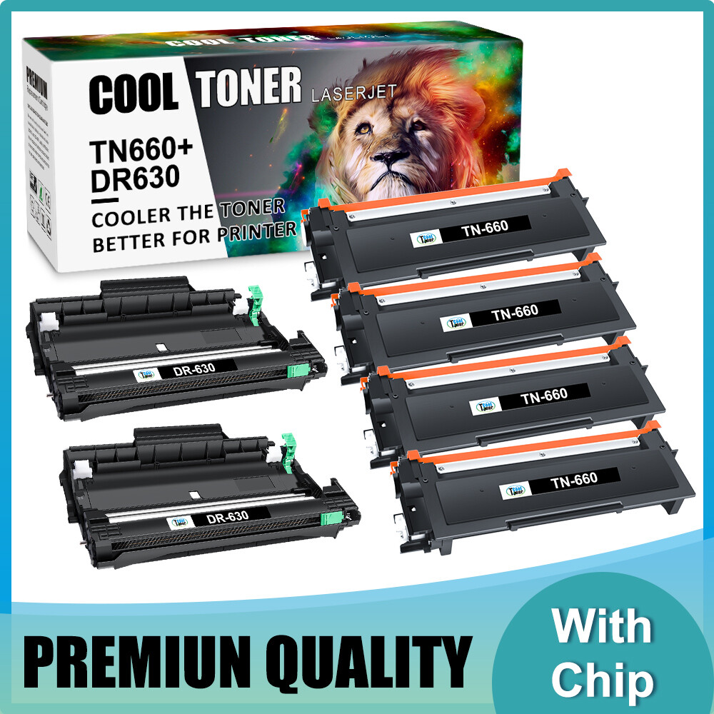 TN660 Toner Cartridge DR630 Drum Compatible With Brother MFC-L2700DW L2540DW Lot