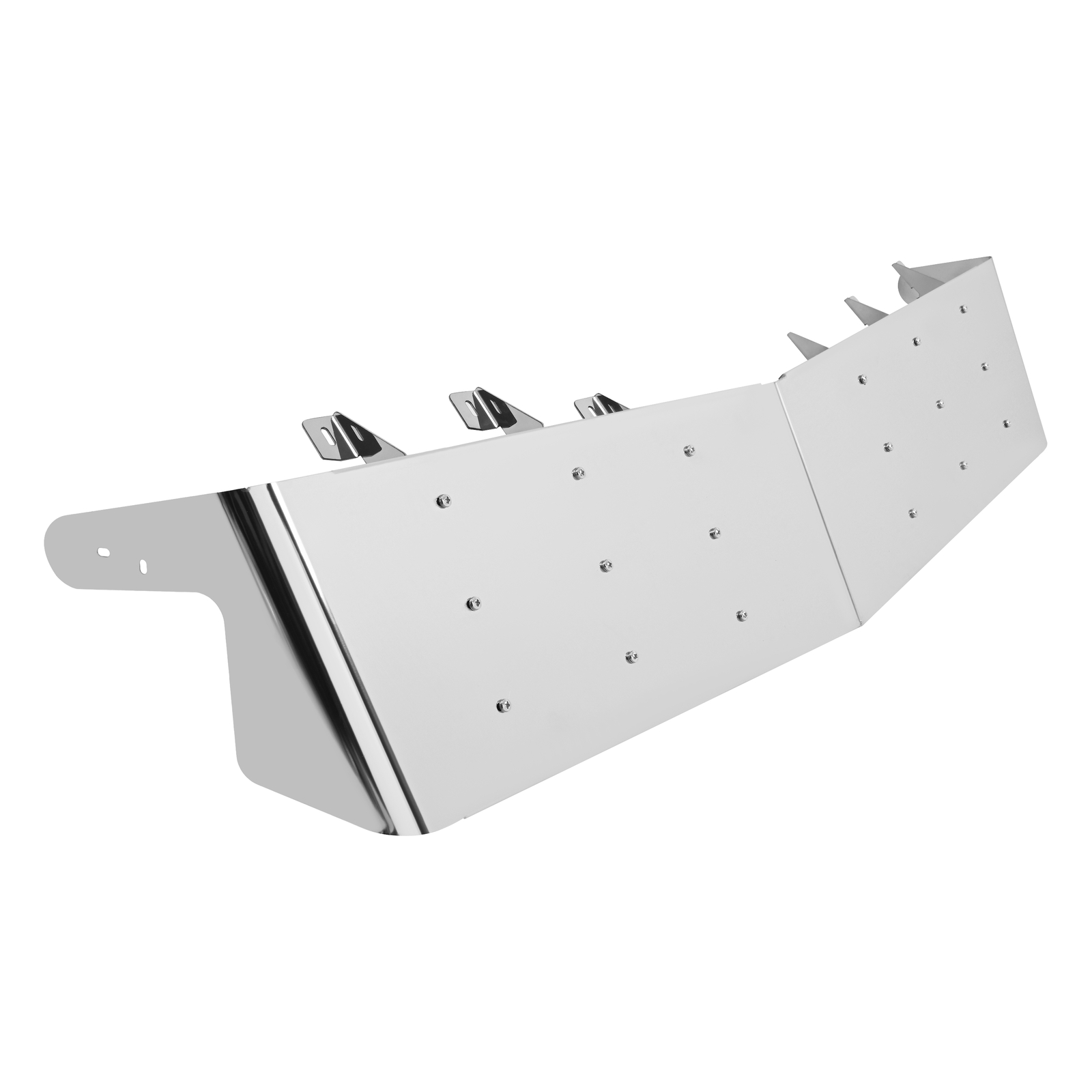 13" Drop Sun Visor For Kenworth T800/W900/T300 84-98 Windshield Stainless Steel