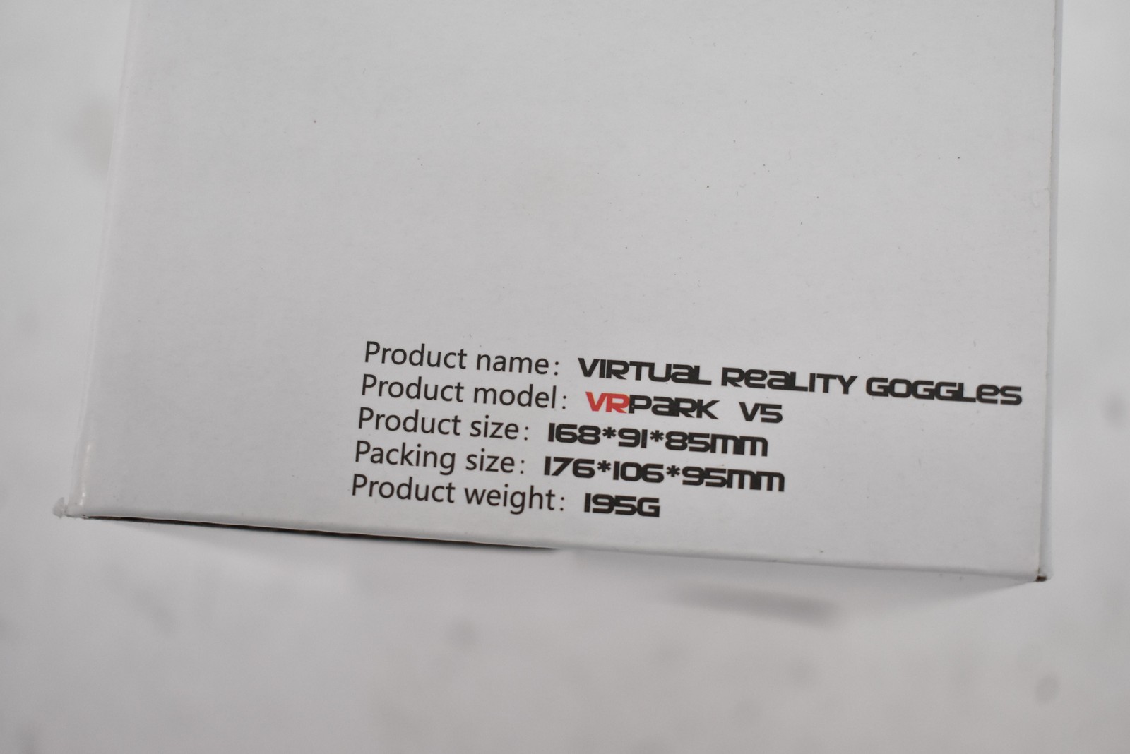 VRPARK V5 Virtual Reality Goggles Headset Black/White 3D Smartphone Adjustable