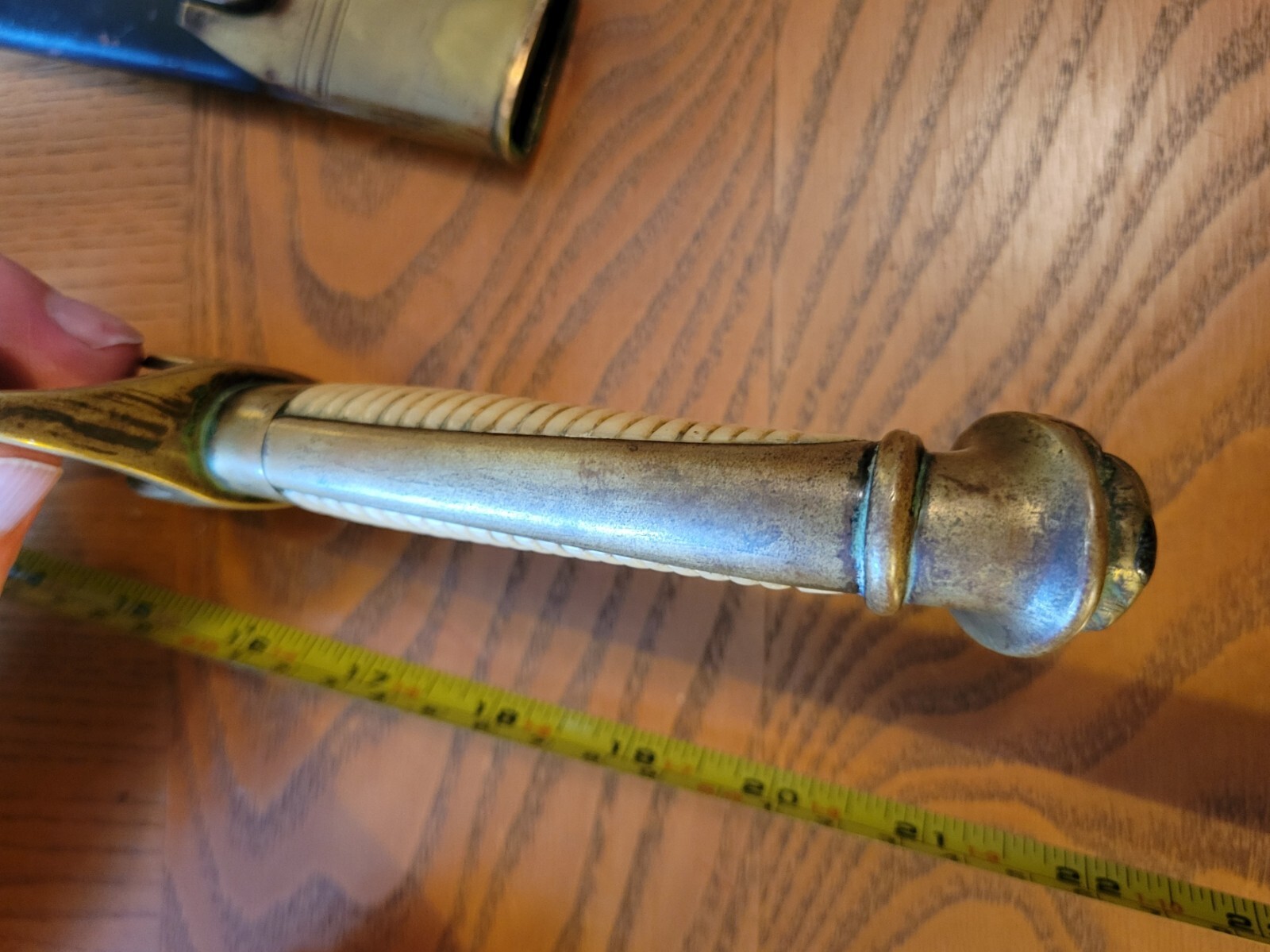 Antique Lion's Head Dagger Knife with Original Sheath, Circa 1840