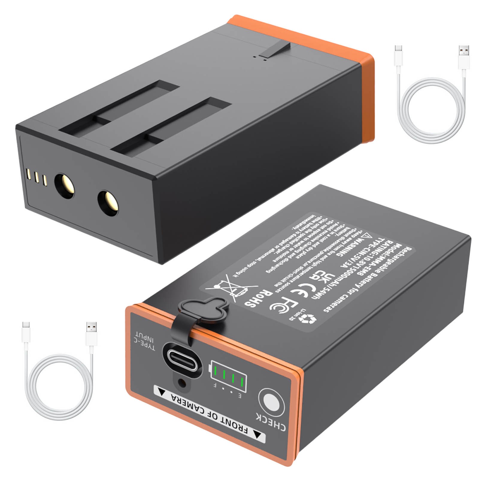 2 Packs Moultrie Power Mag MMA-EM8 5000Ah Battery For Edge Cellular Trai Camera