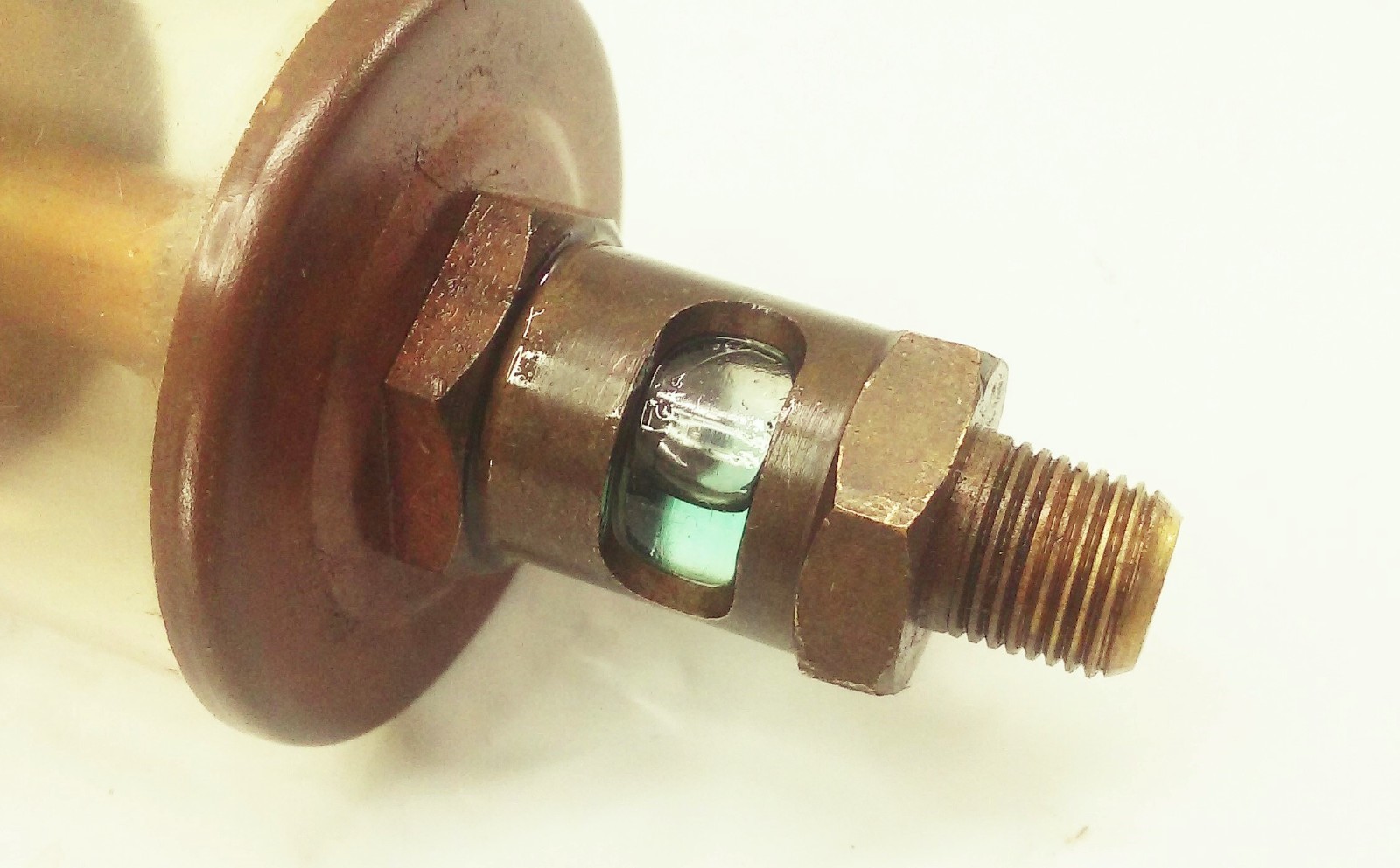 Vtg Antique Brass & glass Factory Machine Hit Miss Oiler Lubricator SET LOT