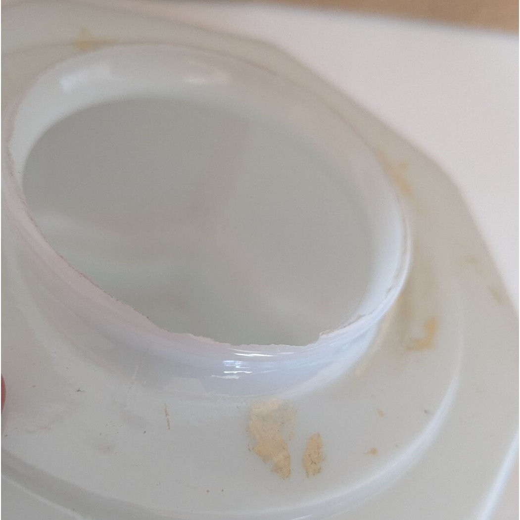 Vintage Art Deco Milk Glass Light Shade Skyscrapper Wedding Cake Pendant Shade