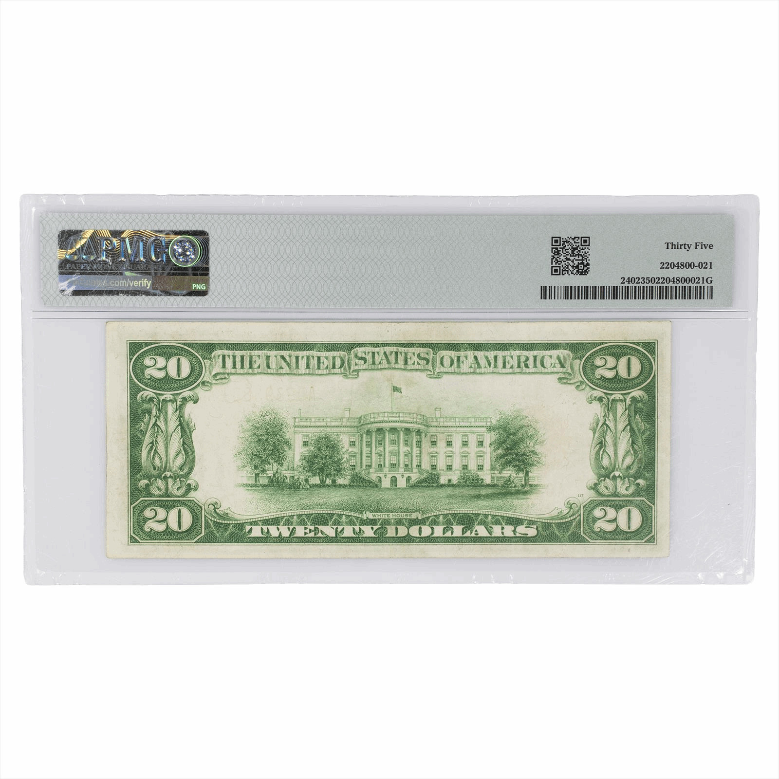 1928 $20 Gold Certificate Fr#2402 PMG Choice Very Fine 35