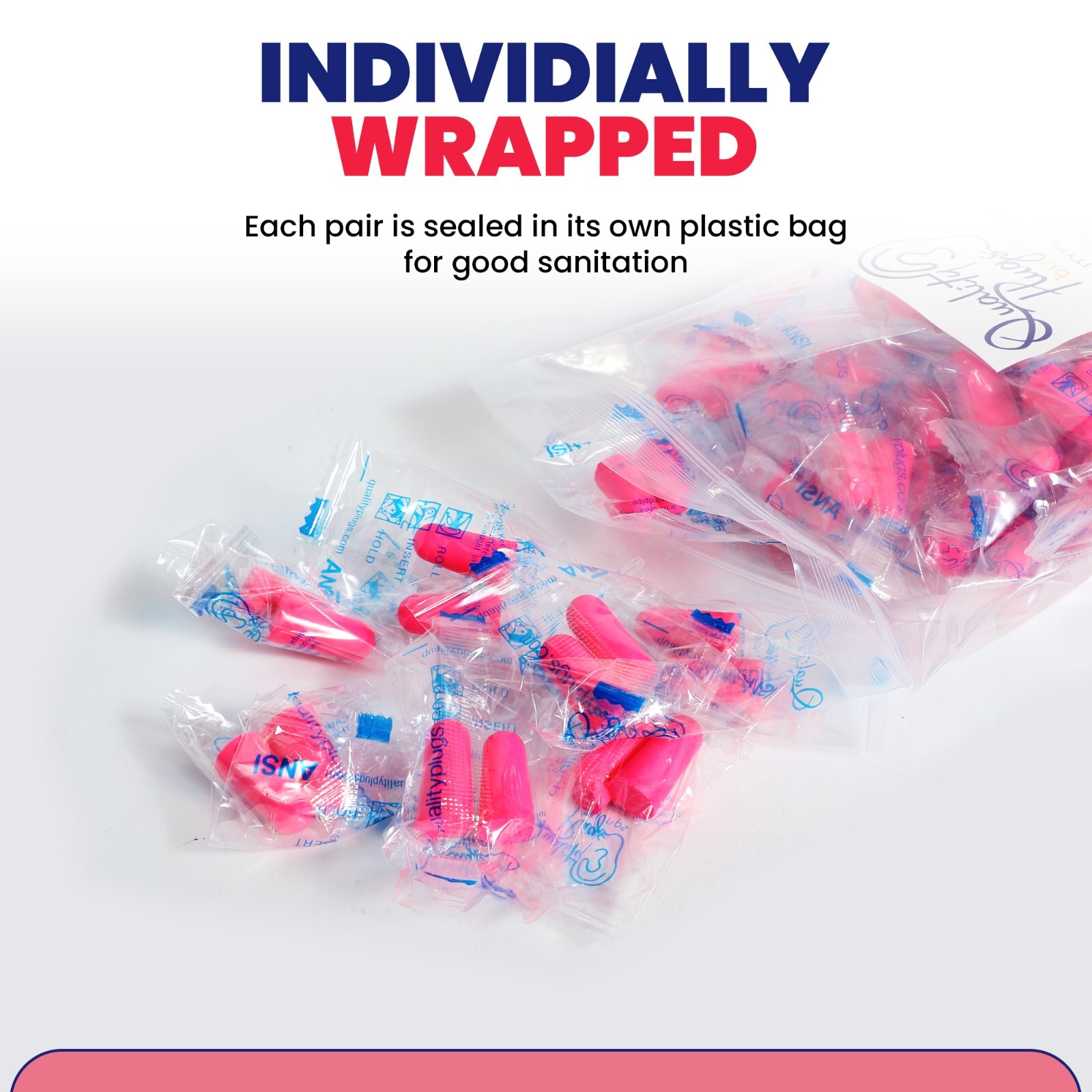 50 Pair Foam Extra Small Earplugs for Small Ear Canal Disposable Noise Canceling