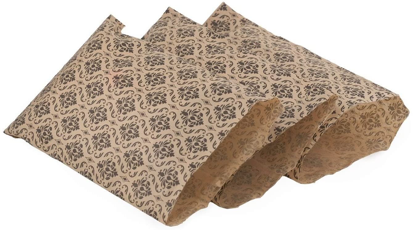 Damask Flat Paper Gift Bags for Merchandise, Crafts, Party Favors, Retail,...