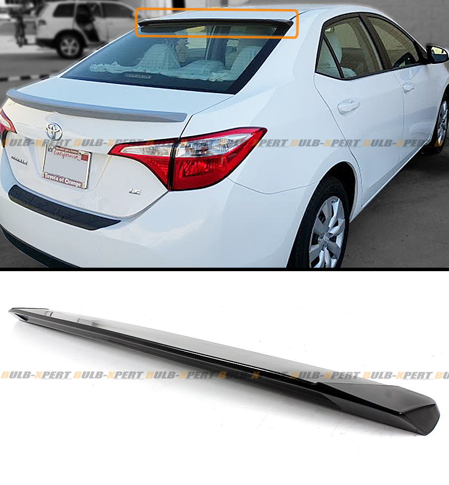 JDM SPORT STYLE REAR ROOF WINDOW SPOILER VISOR WING FOR 2014-2019 TOYOTA COROLLA