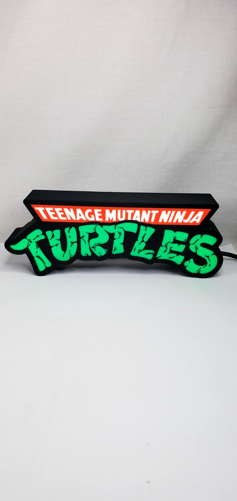TMNT Teenage Mutant Ninja Turtles LED Sign LightBox Lamp USB Powered 3D Print