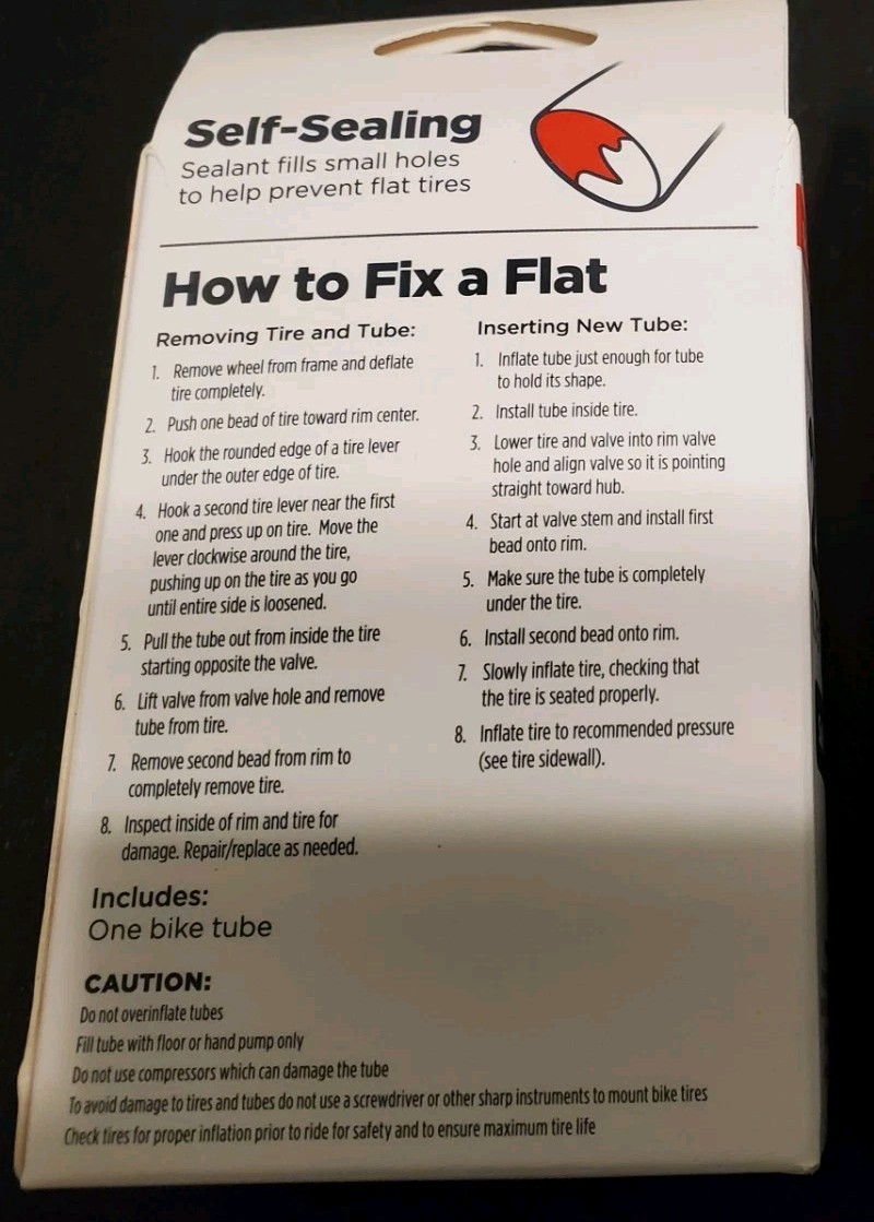 Schwinn 20" Inch Inner Tube 1.75 - 2.125 Bike Tires Self Seal - NEW - QTY AVAIL