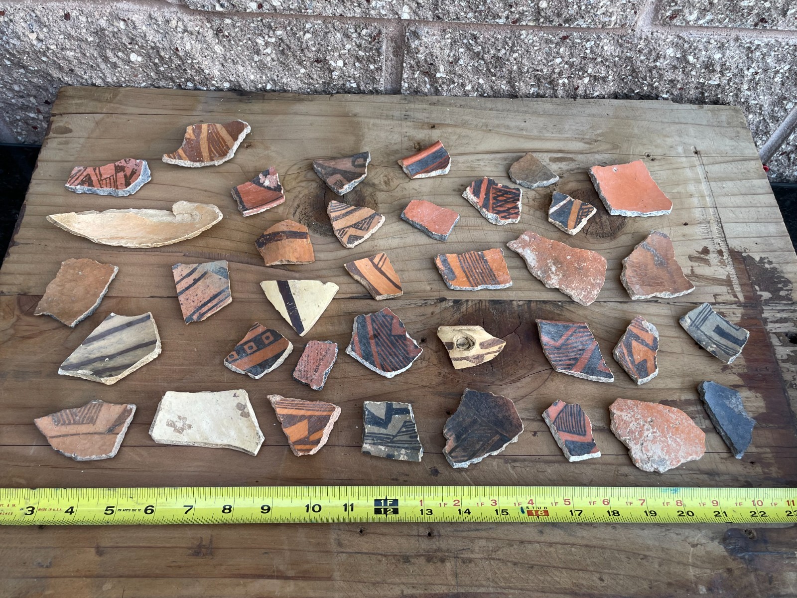 Puebloan Anasazi Native American Pottery Shards