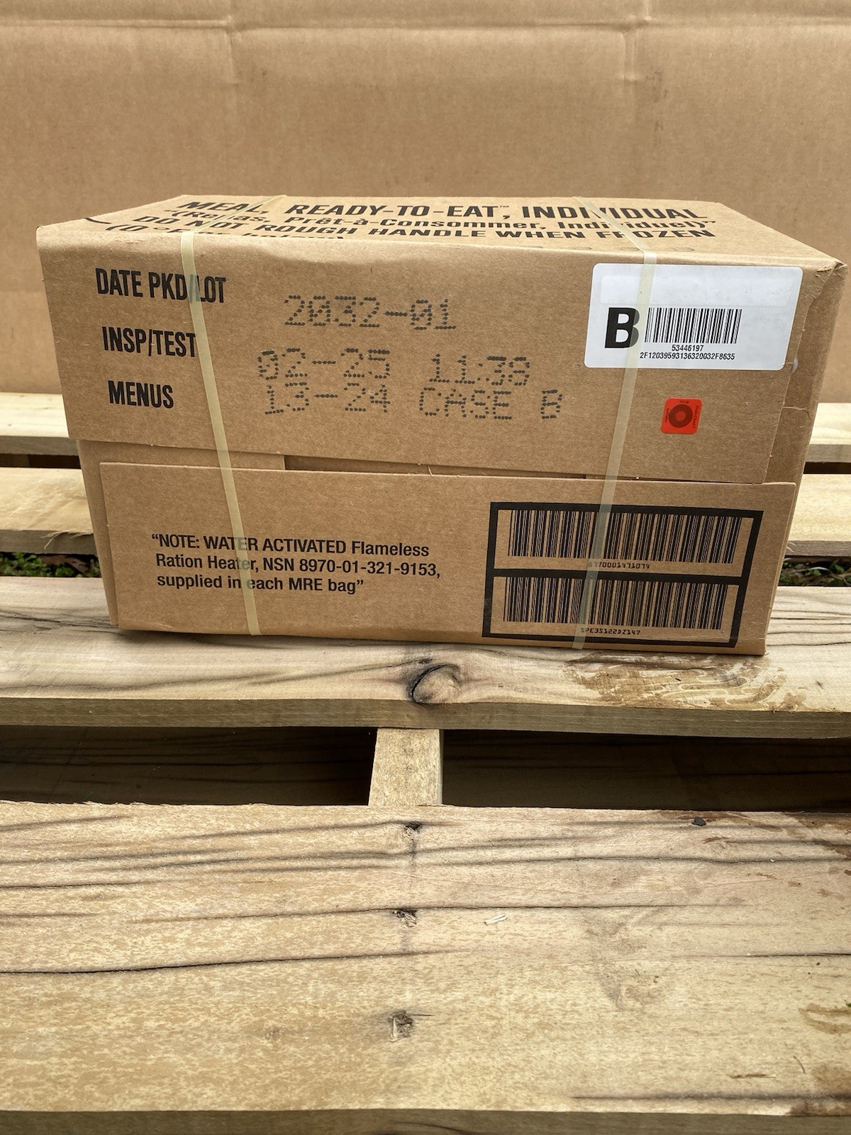 MRE U.S. Military Ready to Eat Meals INSP 2025 Single Case Random $2.50/meal!