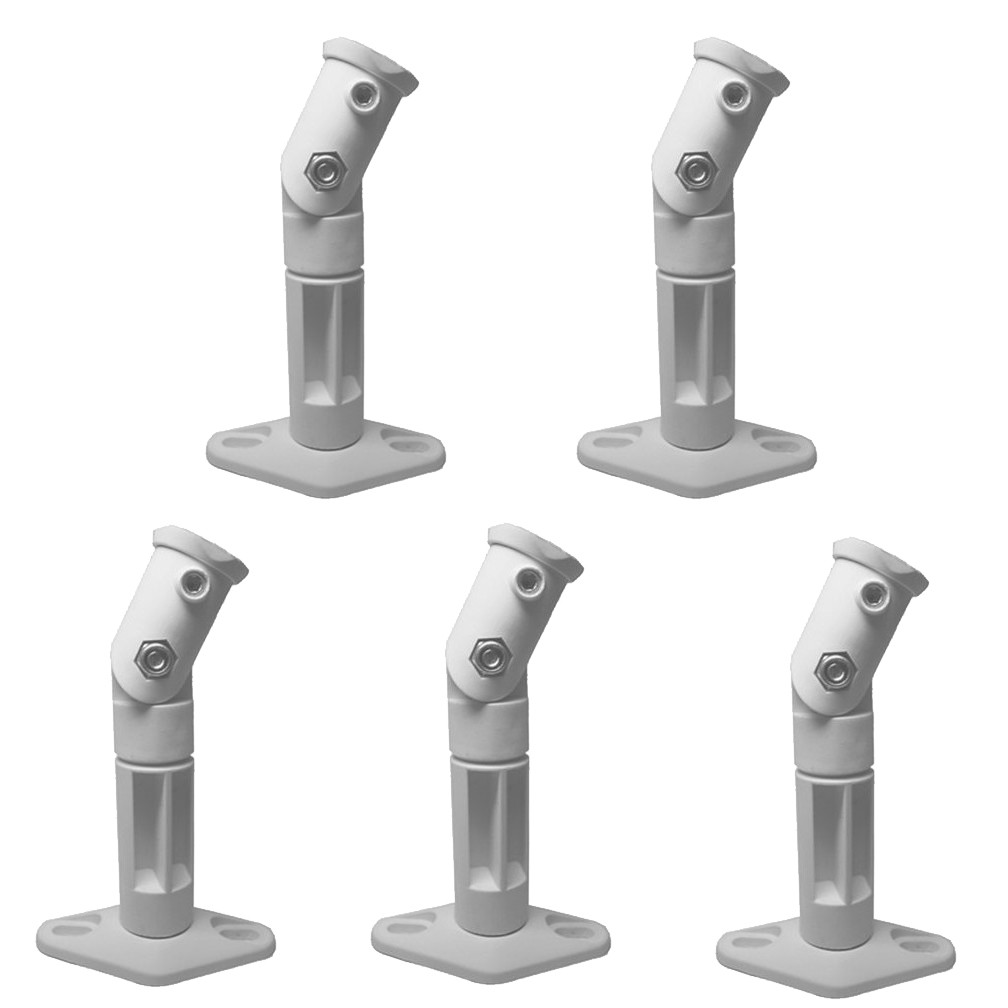 White - 5 Pack Lot - Universal Wall or Ceiling Speaker Mounts Brackets fits BOSE