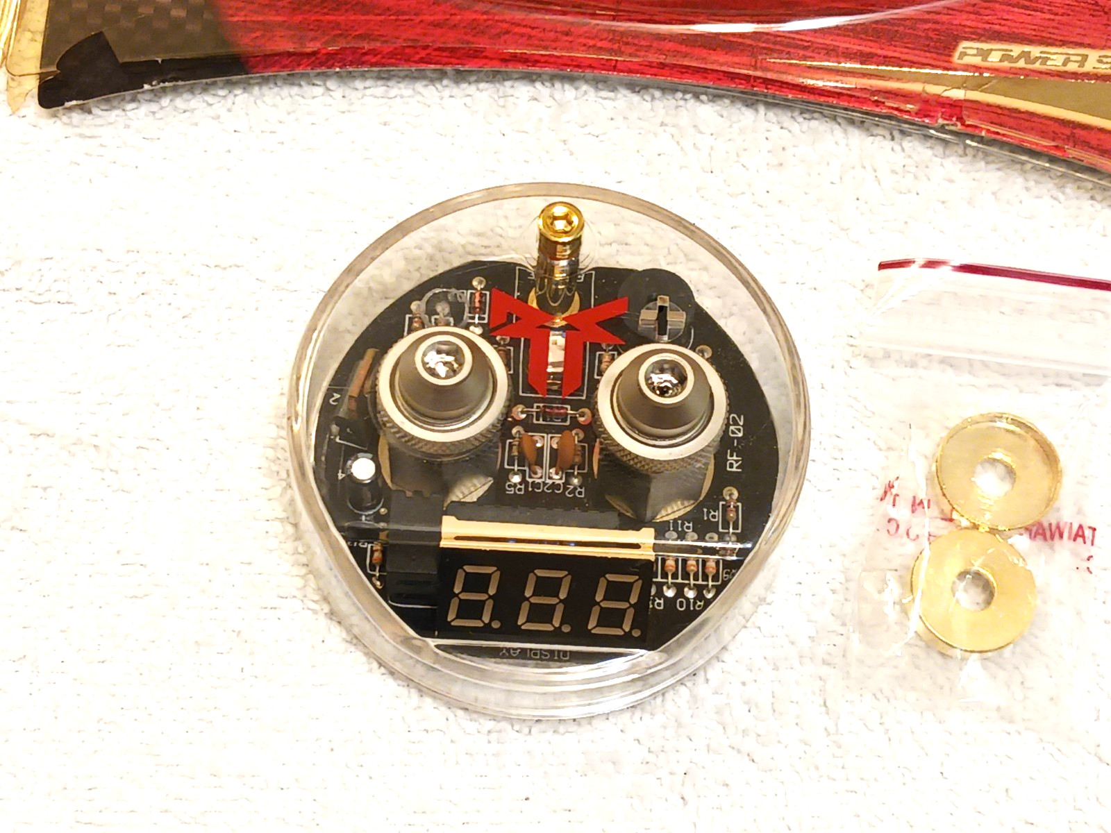 RARE NEW OLD SCHOOL ROCKFORD FOSGATE RP7436 VOLTMETER TOP FOR CAPACITORS