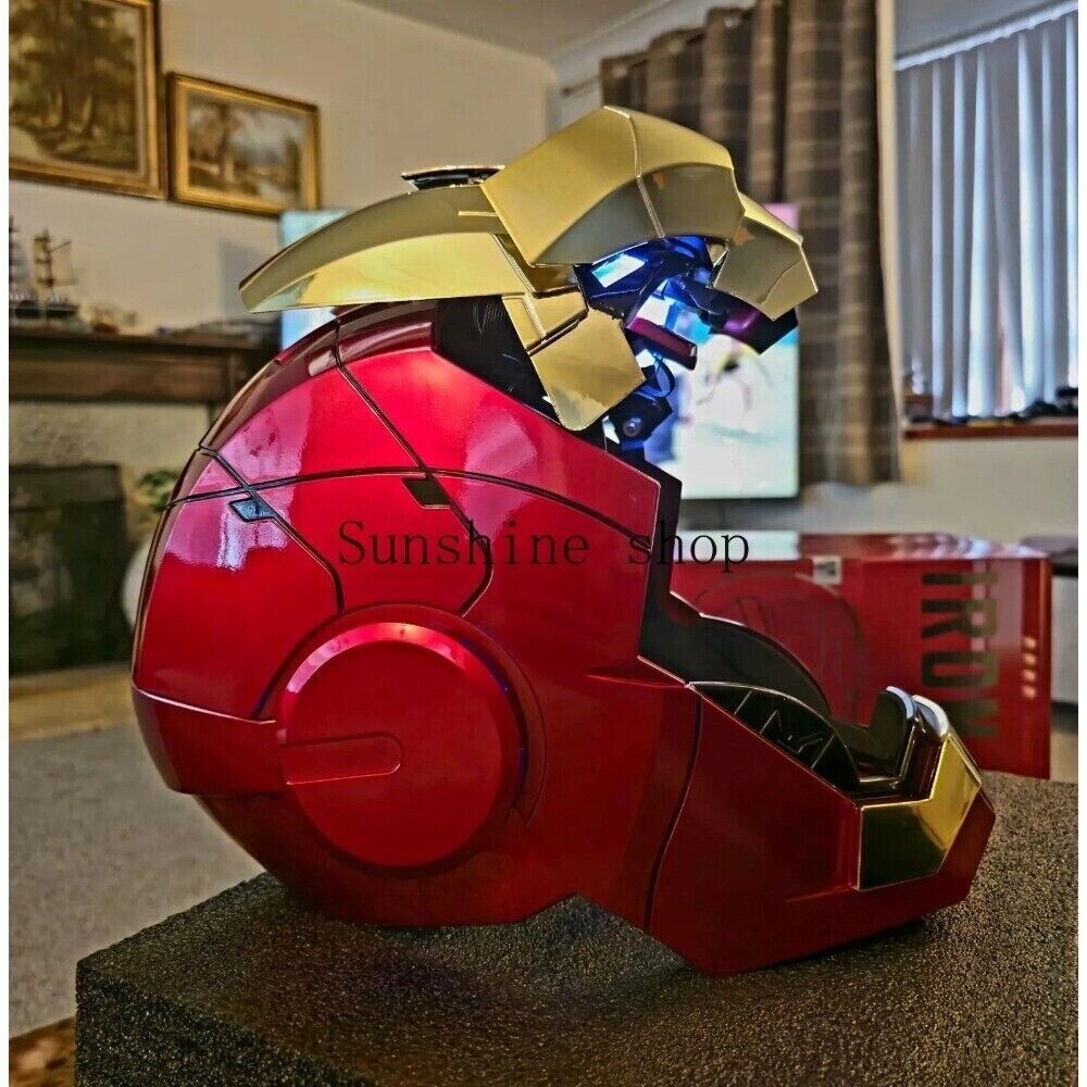 Autoking Iron Man MK5 Gold Electronic Helmet Mask with Voice Activation