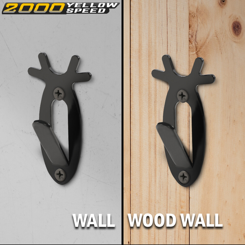 5 Pack European Mount Skull Wall Hanger Hook Deer Antelope Antler Mount Bracket