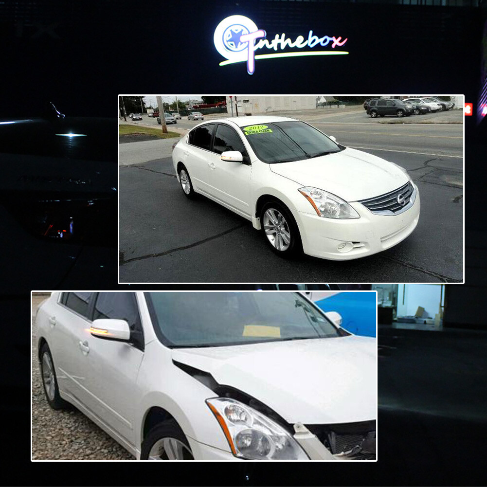 For 2009-2014 Nissan Maxima Smoke Sequential Amber LED Side Mirror Signal Lights