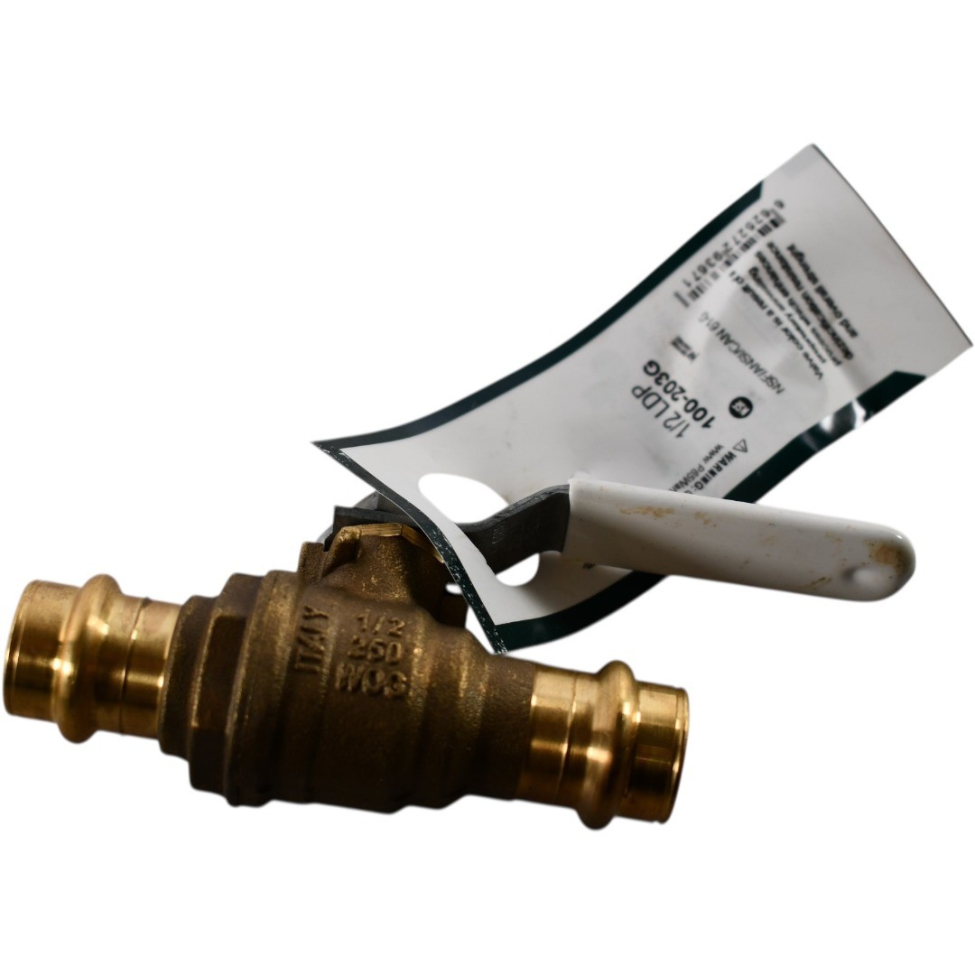 NEW Jomar Valve 100-203G JP-100G 1/2 Full Port Lead Free Brass Ball Valve Press