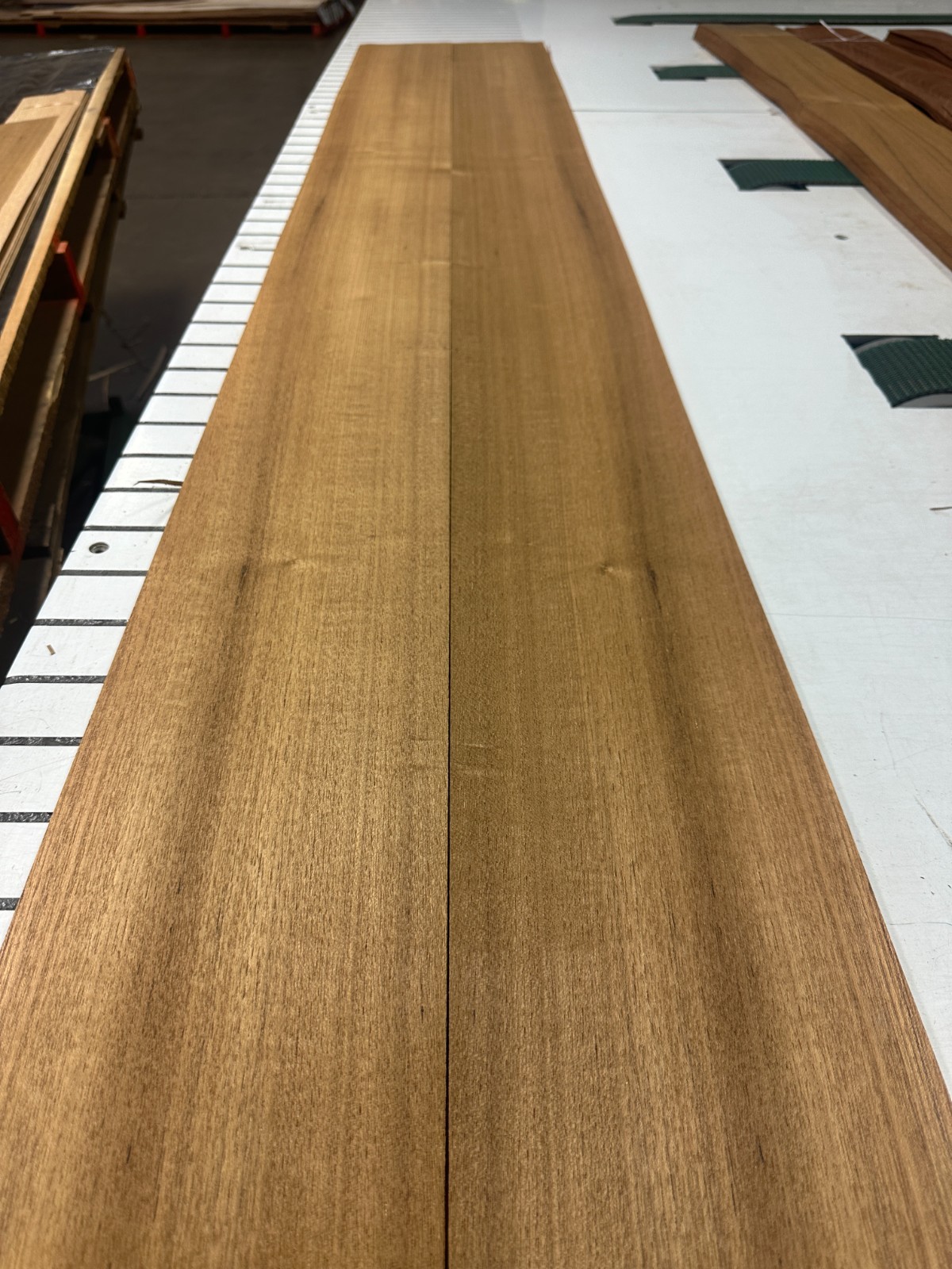 Teak Raw Wood Veneer 2 sheets 88" x 7.5'' 917R