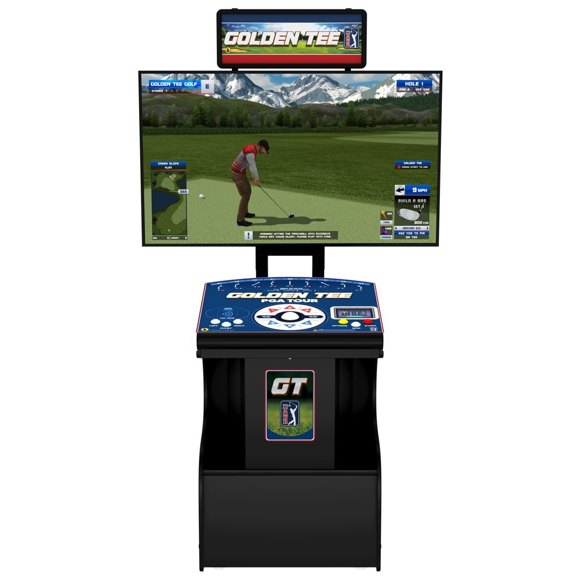 Golden Tee Golf Game - PGA TOUR Showpiece Pro Edition With TV Stand - 2026 - Fre