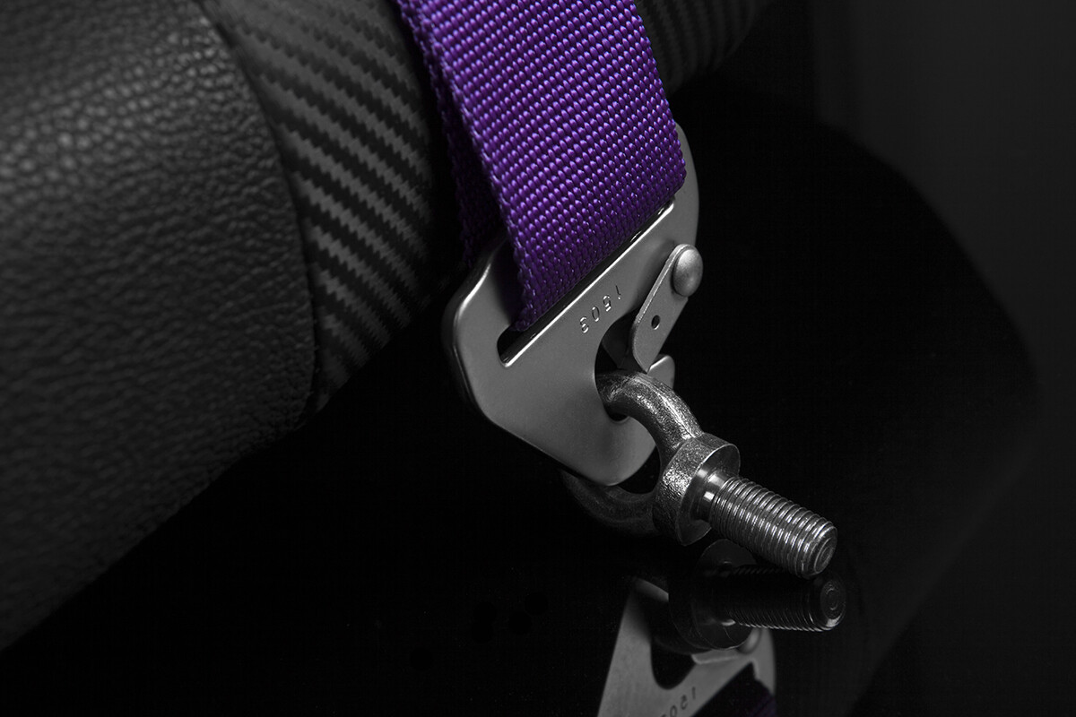 BRAUM Racing PURPLE 5 Point 3" Inch SFI Certified 16.1 Racing Harness Single New