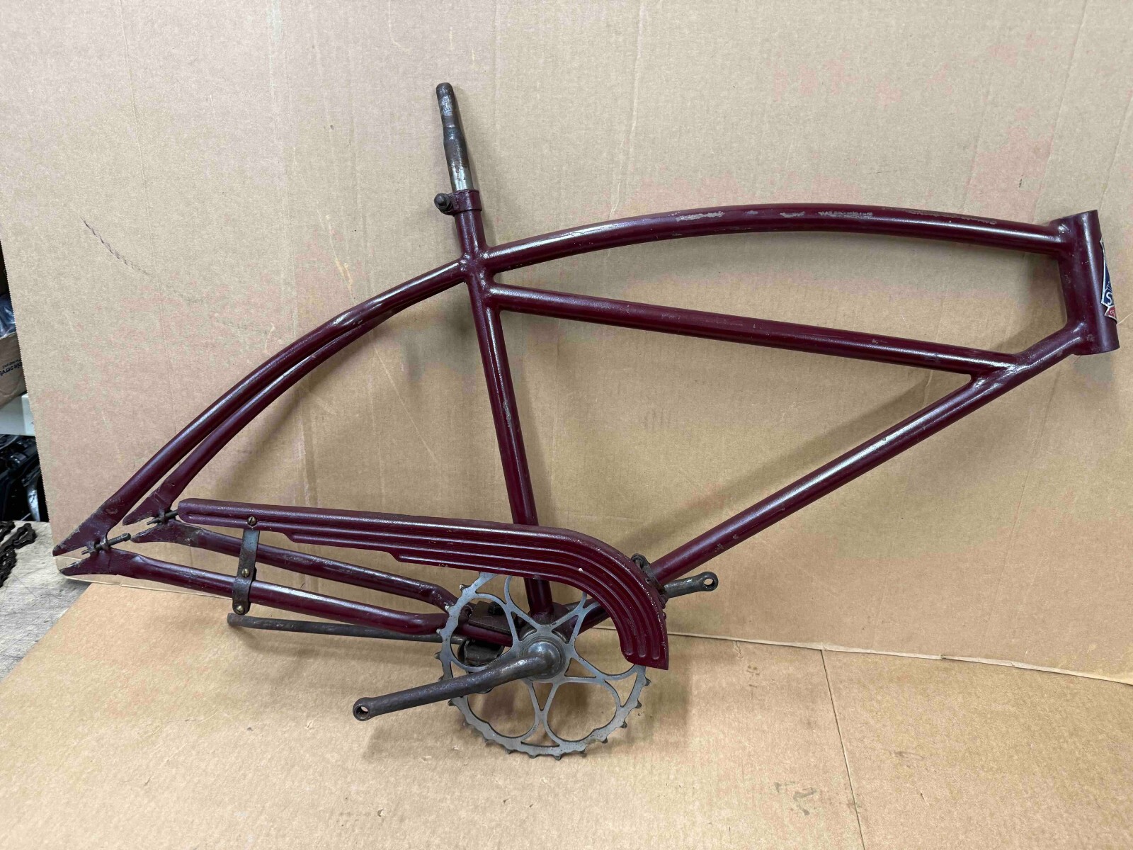 Schwinn Prewar Standard 26" Mens Straightbar Bicycle Frame Set 1941 to 1945